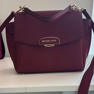 Michael Kors Dark Red Satchel